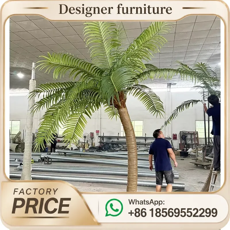 For Artificial Areca Palm Tree 12ft UV Resistant Faux Tropical Plant Indoor Outdoor Living Room Home Garden Decoration