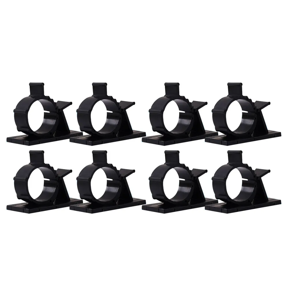 

100 шт. держателей для кабелей с двусторонним клейким слоем и регулируемой фиксацией для наушников, ТВ-кабелей и сетевых проводов