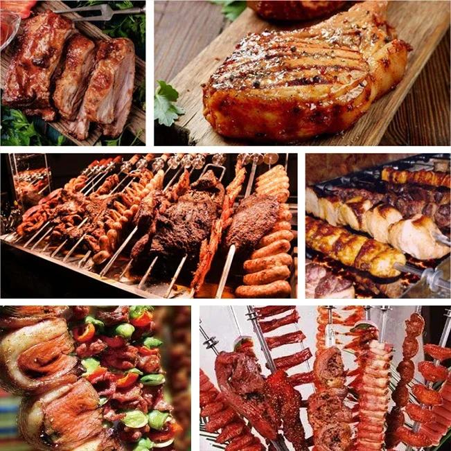 Automatic Stainless Steel Gas/electric/charcoal Meat Barbecue Grilling Machine