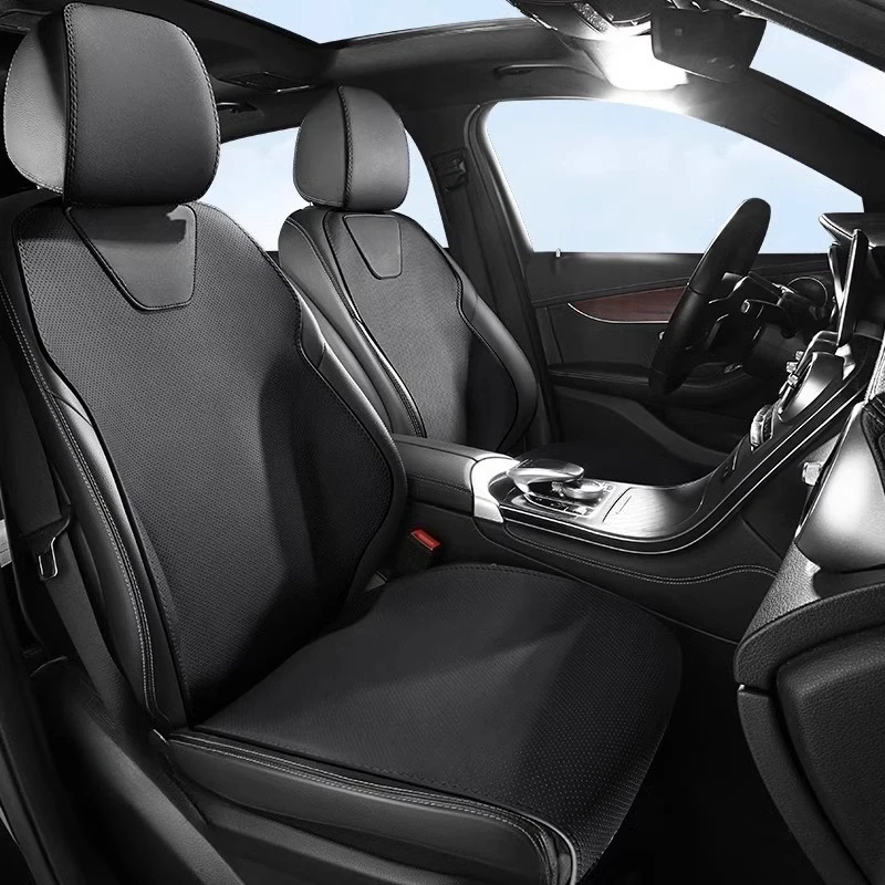 Coprisedili Auto in Vera Pelle di Lusso, Set Completo Universale, Accessori Protettivi per Sedili, Cuscini per Auto a 5 Posti
