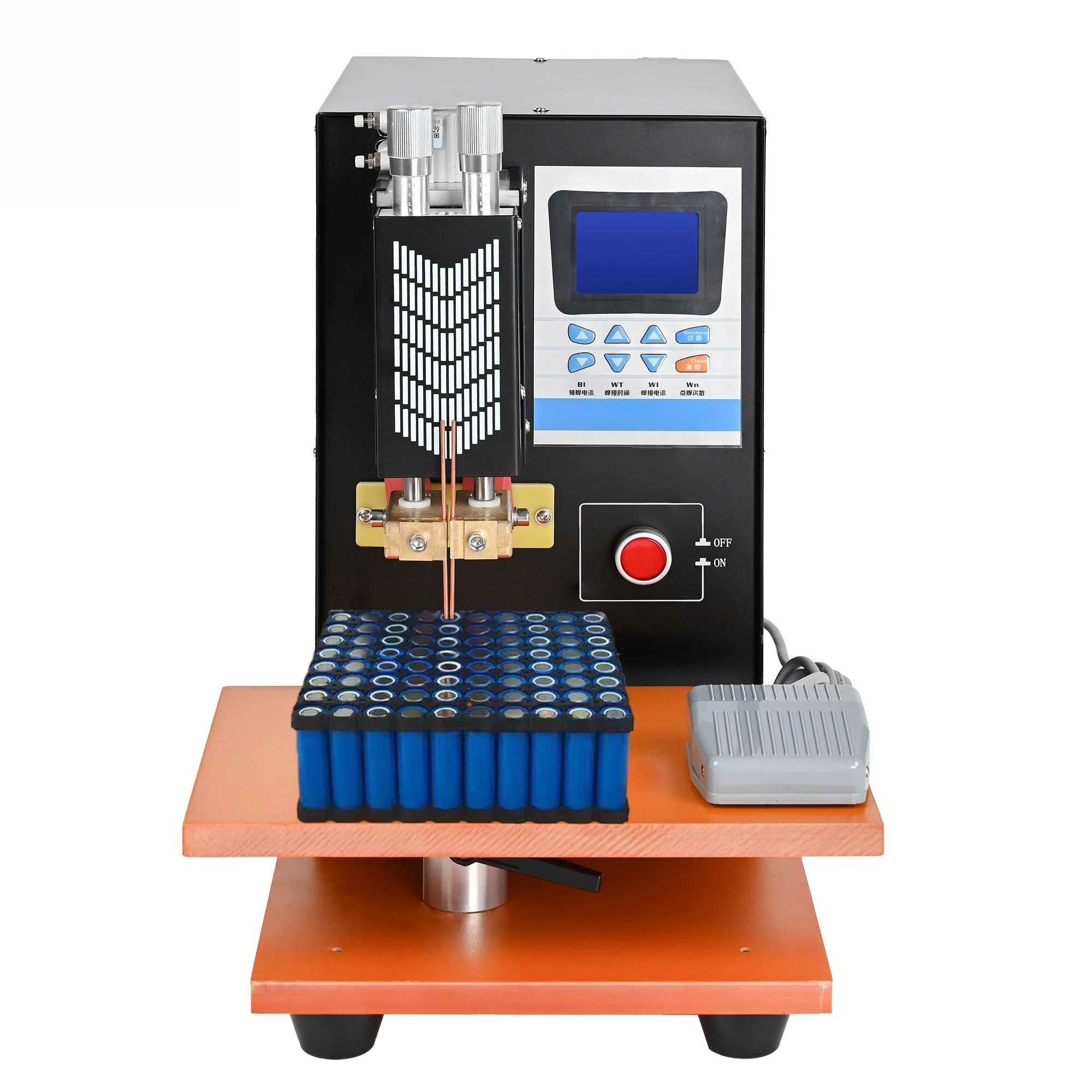 Lithium ion portable single-sided pedal spot welding machine battery spot welding automatic spot welding