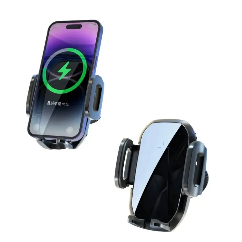 360 °   Вращающийся автомобильный держатель для телефона с вентиляционным отверстием, подставка, беспроводное зарядное устройство 15 Вт для iPhone, Samsung, Xiaomi, крепление для быстрой зарядки, крепление для мобильного телефона