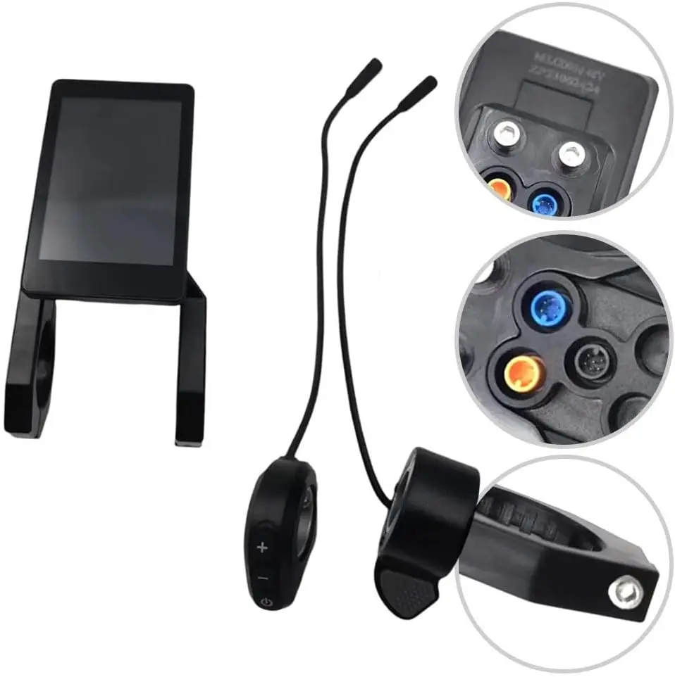 Replacement LCD Instrument for Kugoo Scooter with Throttle Switch and 3PIN 4PIN 6PIN Connectors 15x10x7cm Compact Design Black