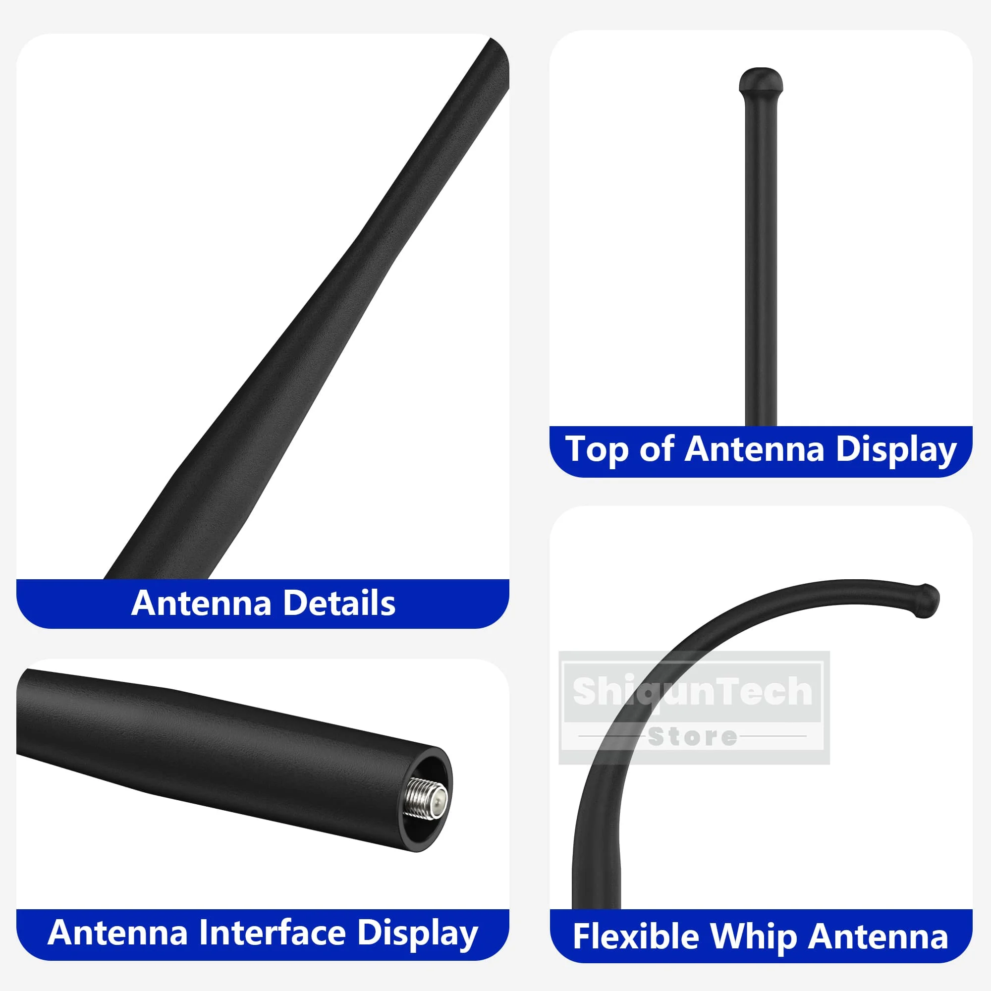 Original Baofeng DM-32 UV-32 Walkie Talkie Antenna Accessory SMA-Female FM/137-174MHz/400-520MHz VHF UHF For SW-9 Two-Way Radios - view 6