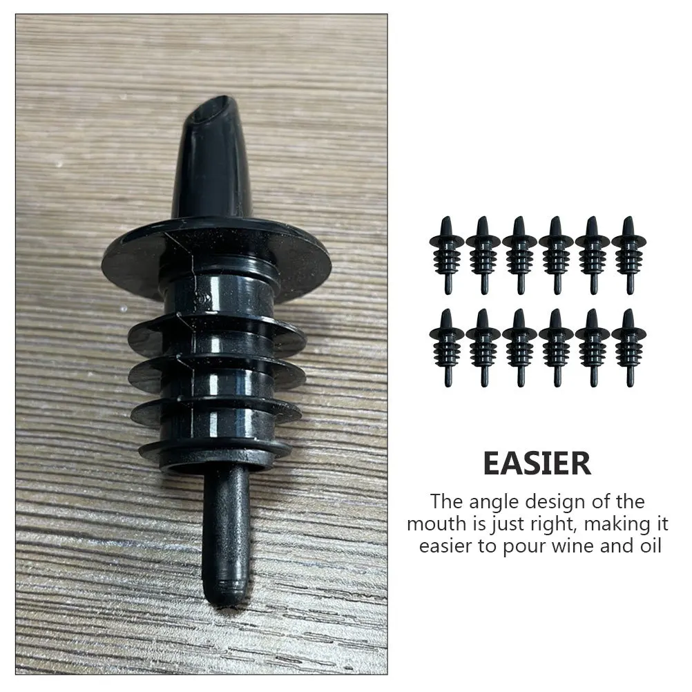 

12pcs Pvc Wine Stopper For Wine Bottles No Drip Pourer Spout Bar Supply Cocktail Dispenser Kitchen Bar Tool