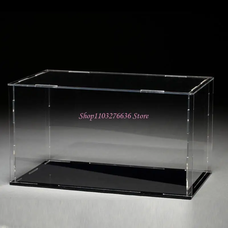 R6FD Action Figure Display Base Acrylic Countertop Box for Pop Figure Diecast Model Car Decorative Exhibition for C
