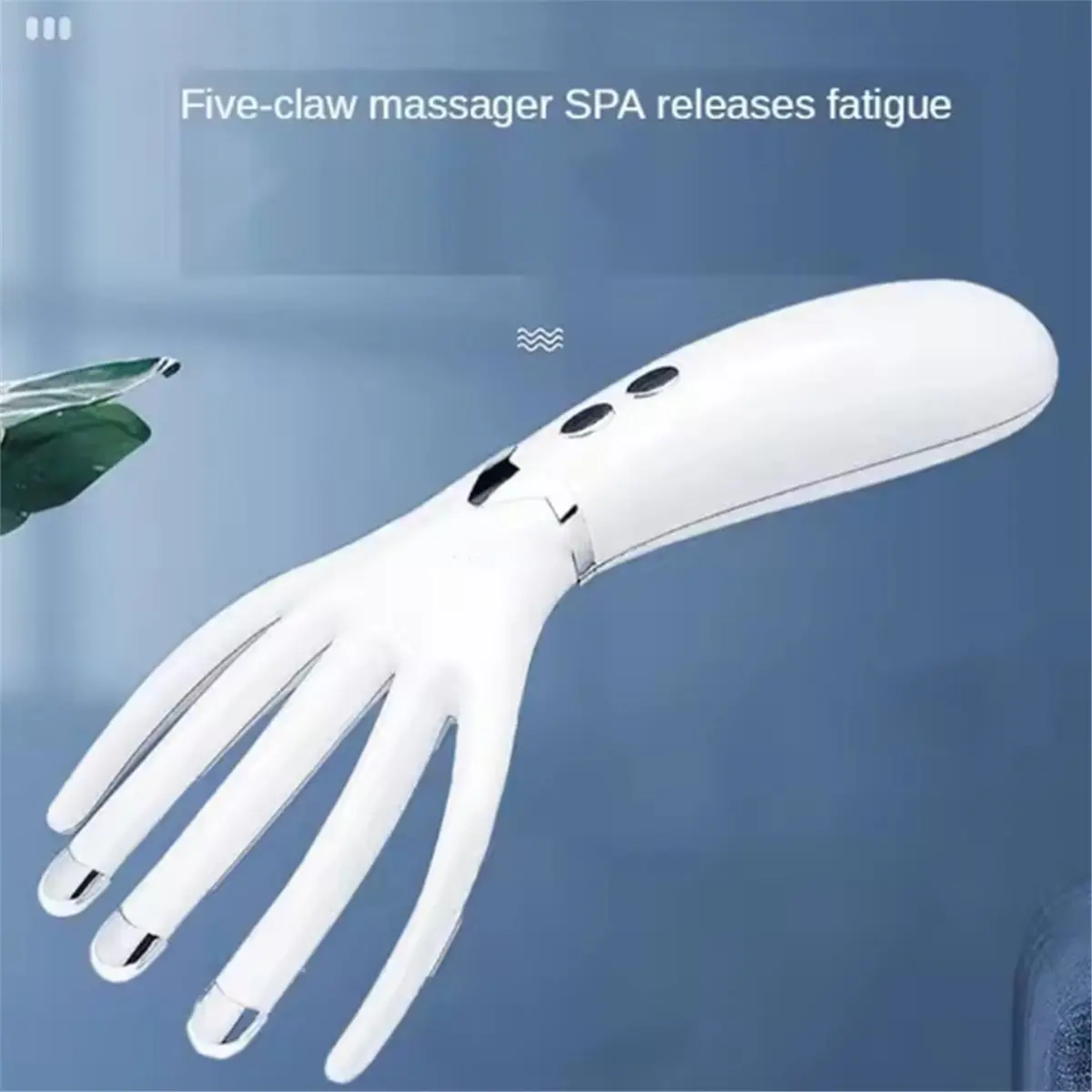 (AD11] Rechargeable Style Mini Massager Multi-Function Heating Massager Head Electric Portable Massage Comb Vibration