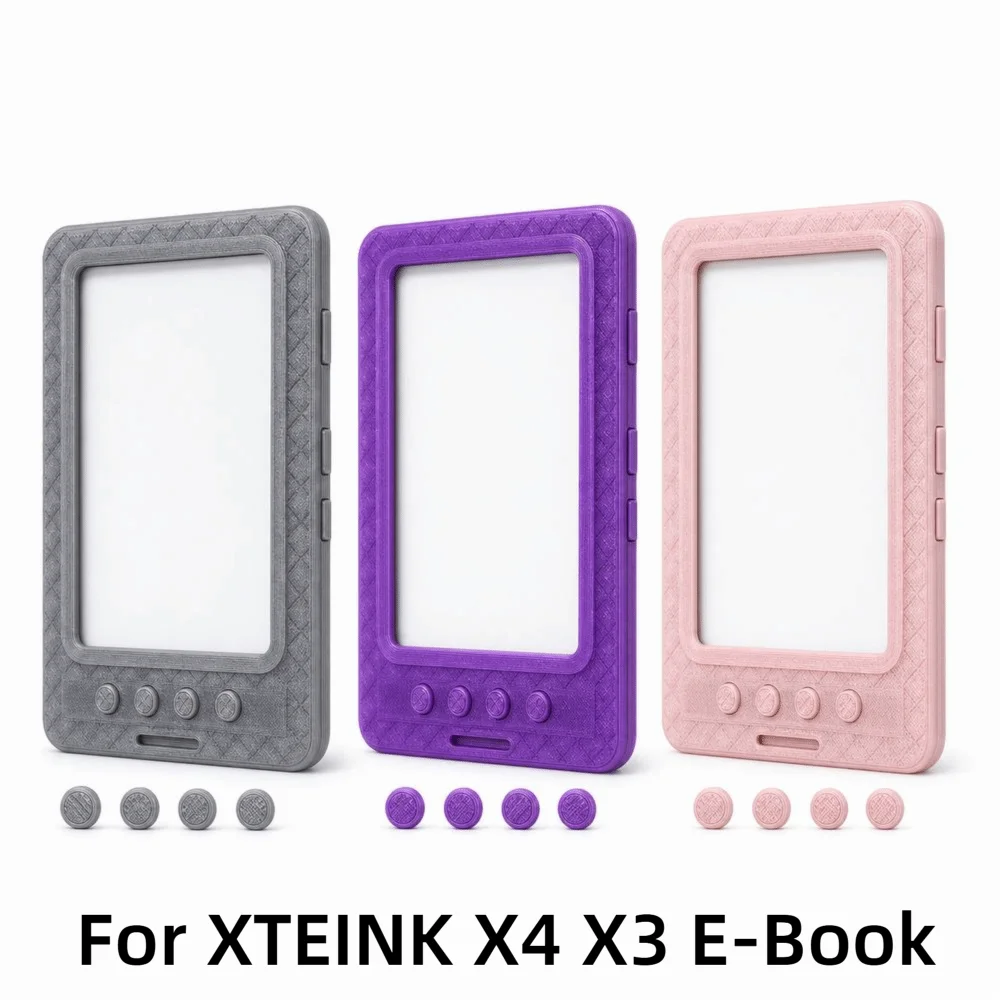 Badge-style E-Reader Case Anti-Scratch Shockproof Protective Cover Full Coverage Portable Cover for XTEINK X3 X4