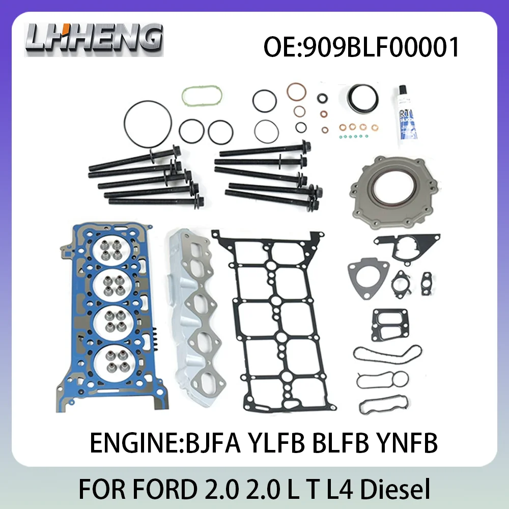 Engine Full Gasket Set For FORD TOURNEO CUSTOM TRANSIT CUSTOM TRANSIT V363 Bus 2.0L 2.0 L T L4 Diesel 15-24 BJFA 909BLF00001