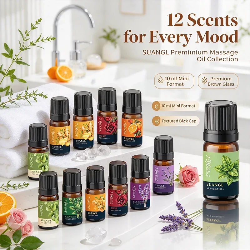 Lavender Essential Oil Relief Stress Improve Sleep Spa Moisturizing Comfortable Calming Nourishing Body Relaxing Massage Essence
