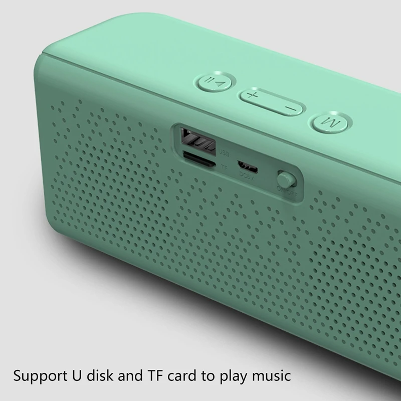 Alto-falante Bluetooth sem fio portátil ao ar livre alto-falante 3D estéreo música surround suporte FM TF cartão graves pesados