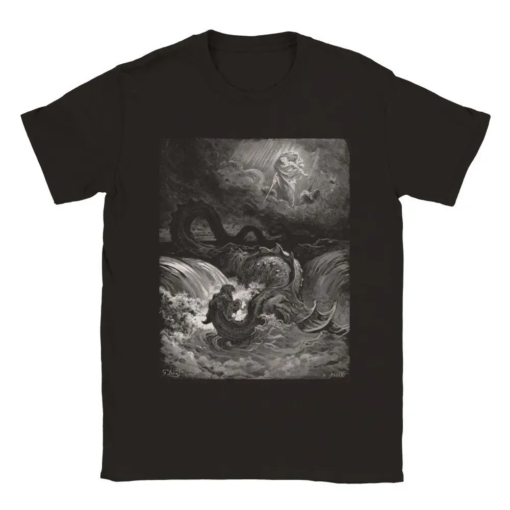 Gustave Dore T Shirt. the Destruction of Leviathan. Classic