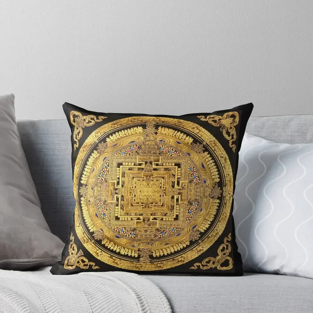 

Buddhist Mandala Golden OM 40 Throw Pillow Couch Pillows New year Cushions Cover pillow