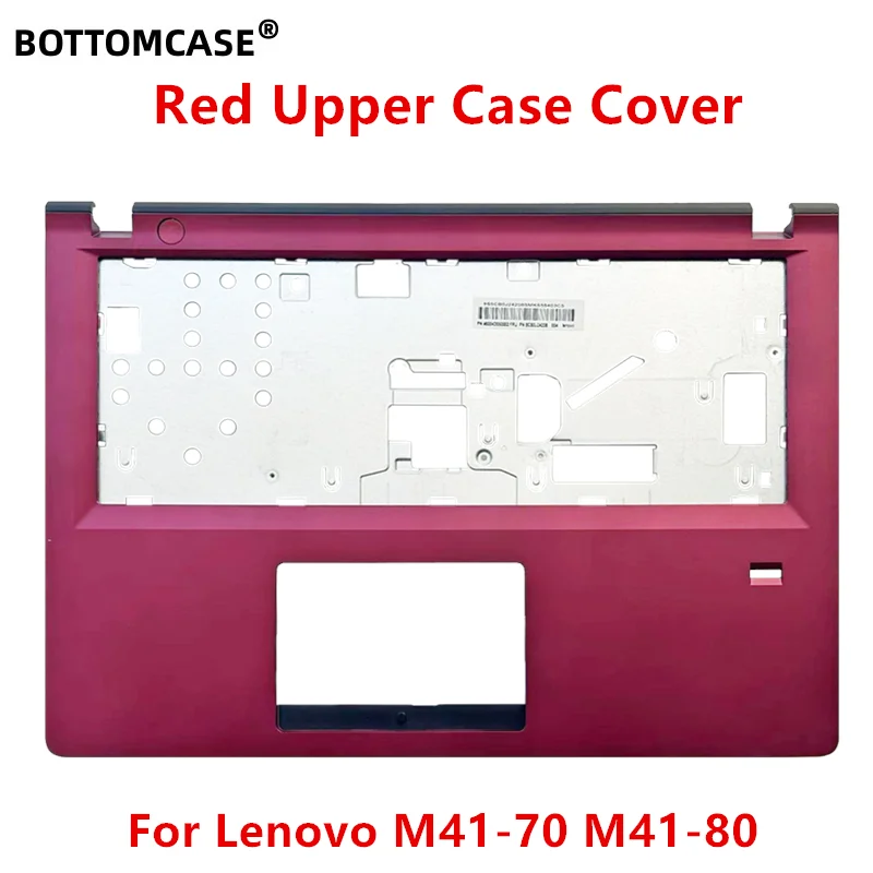 BOTTOMCASE® New/Ori For Lenovo15.M41-80 Laptop Upper Case Palmrest Cover Red and Black 5CB0J24199 5CB0J24208