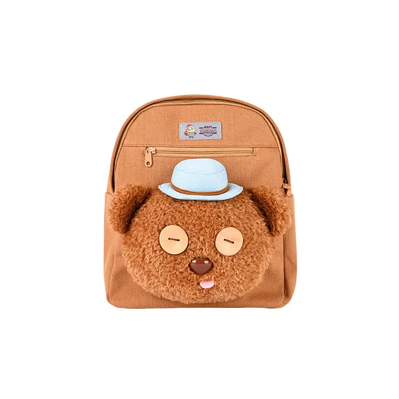 Universal Studios Minions Tim Bear Plush Backpack - Large Capacity School Bag, Girls' Birthday Gift & Souvenir