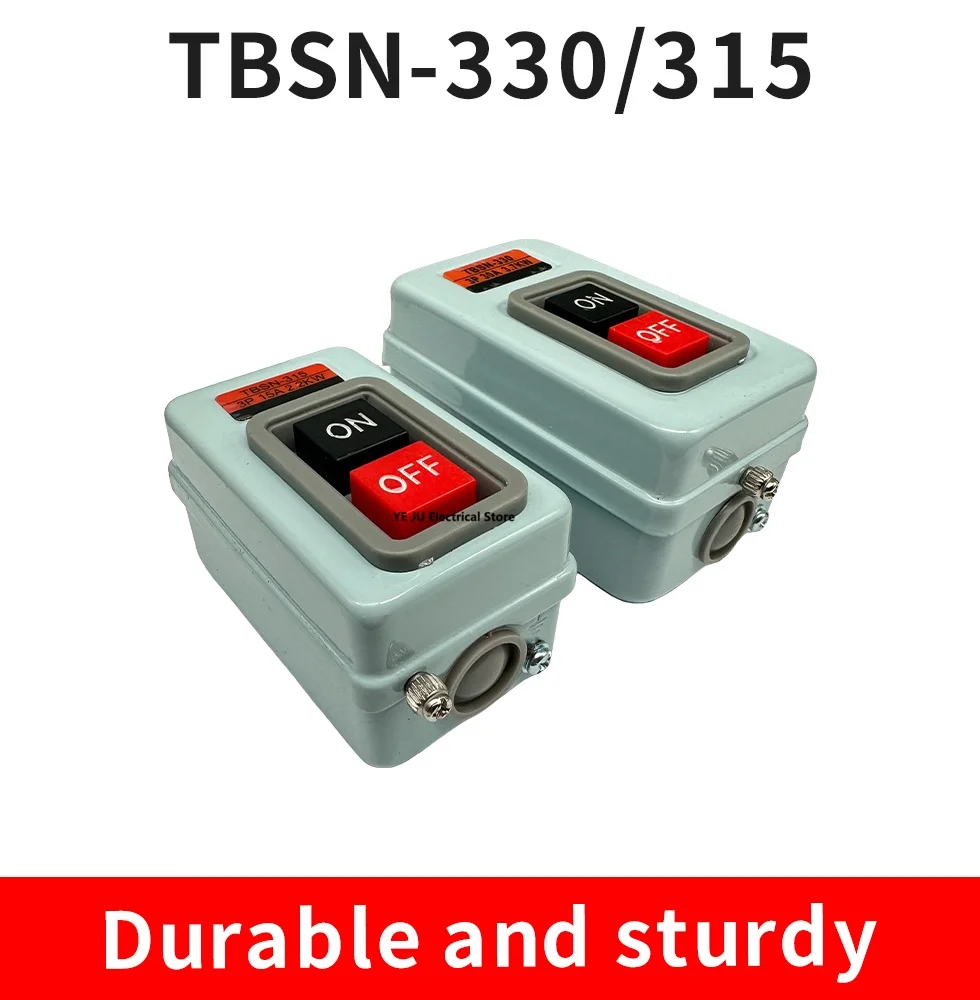 1Pcs tbsn/tbss/tbsp Three types ON OFF Push Button Power Switch Three Phases Power Control Start Switch