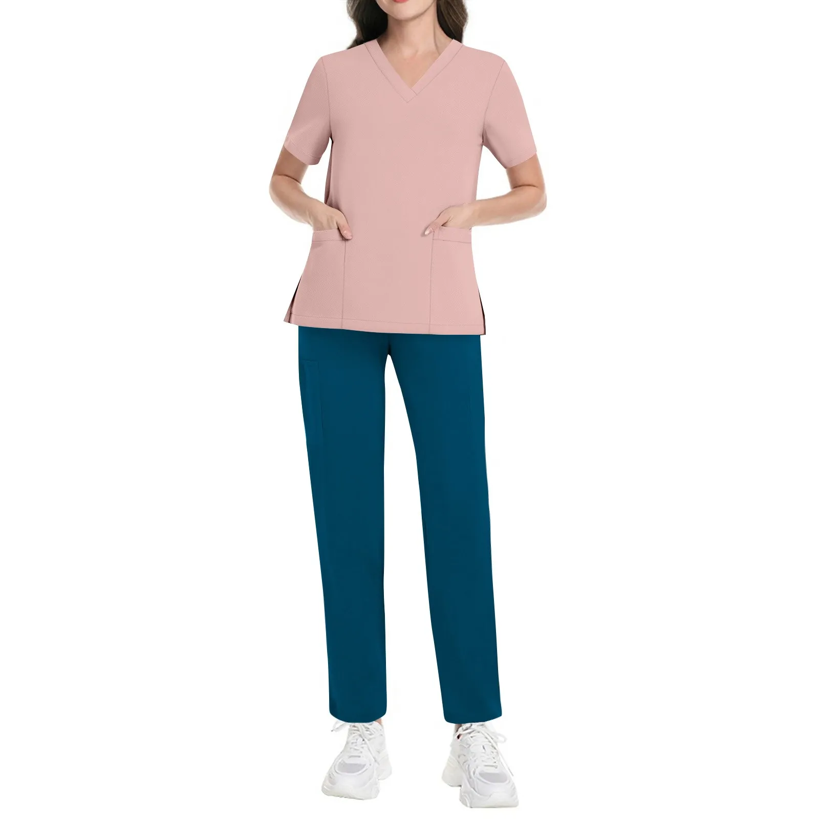 Wholesale Price Doctor Nurse Clinical Tops Pants High-Quality Scrubs Women Stretch Scrubs Women Sets Nurse Doctor Workwear