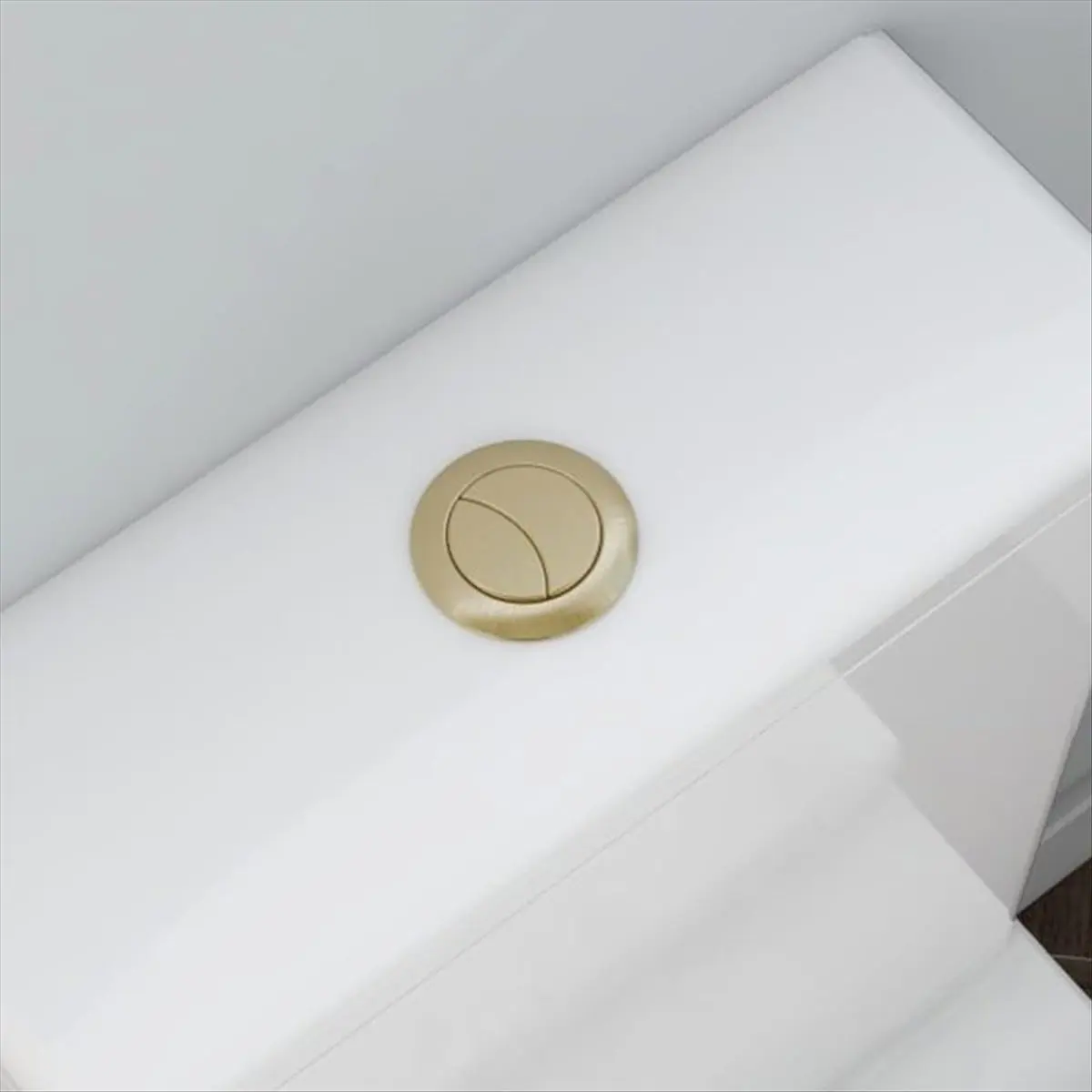 Reliable- Flush Button Brushed Brass Universally Toilet Dual Flush Button Fit 38mm Cistern Hole, Powerful and Hygienic Flush