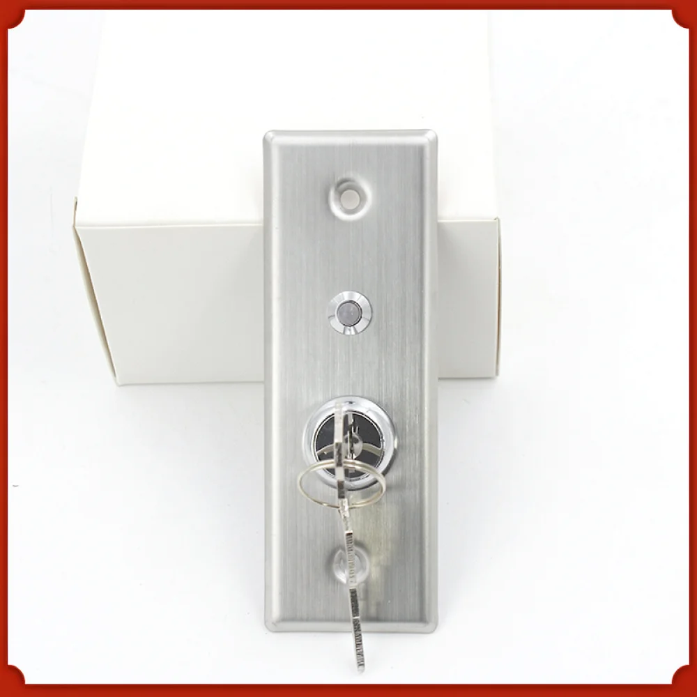 Metal Key Reset Switch For Security Access Control Systems Stainless Steel Panel With LED Light For Commercial Door