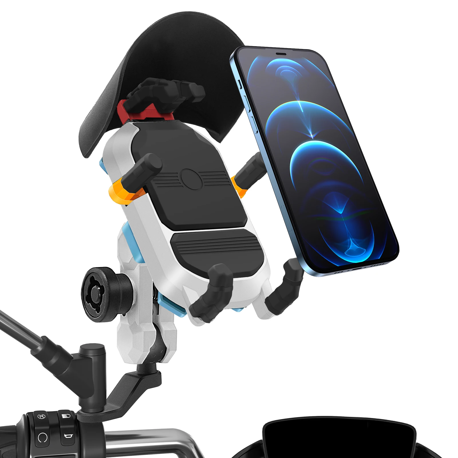 

New Telescopic Motorbike Phone Support Cellphone Support Shockproof Phone Navigation Bracket Motorcycle Accessories Bike Bracket