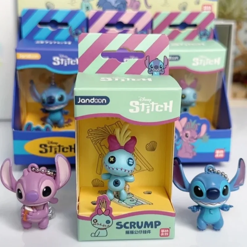 En Stock Original Jandoom Lilo & Stitch Ohana Stitch 626 Mini figura de acción de grano lindo caja ciega muñeca de grano de arroz juguetes de Anime regalo