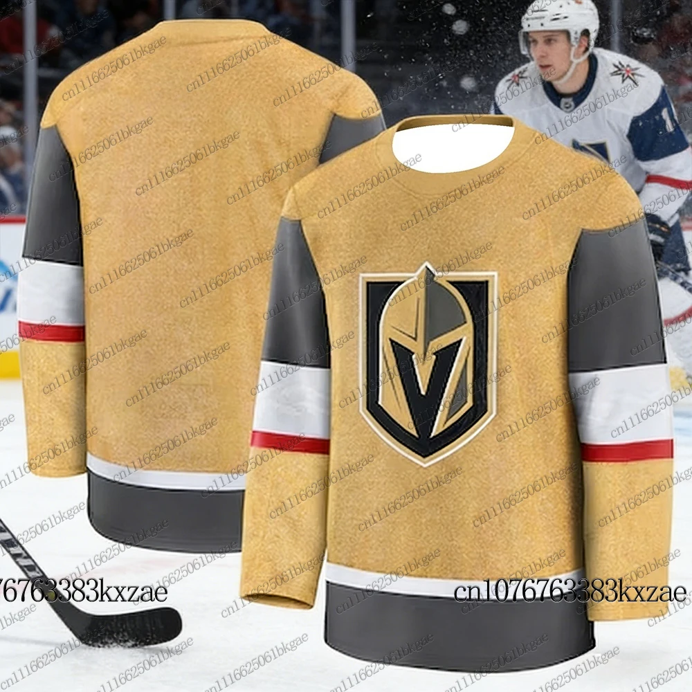 Autumn Winter Hockey Jerseys For Men Vegas Golden Knights Hockey Jerseys Casual Sports Hockey Jersey Parent Child Hockey Jerseys