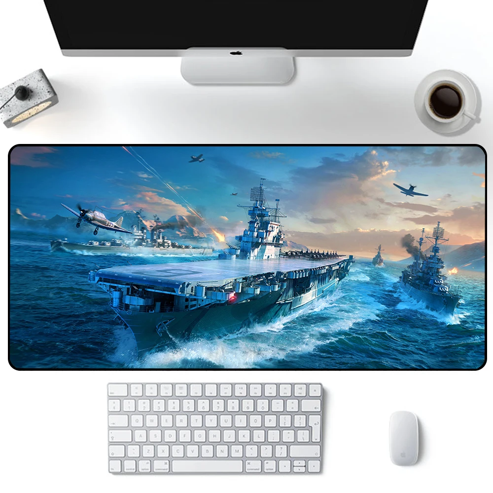 

Игровой коврик для мыши World of warship, большой размер XXL, для компьютера, офиса
