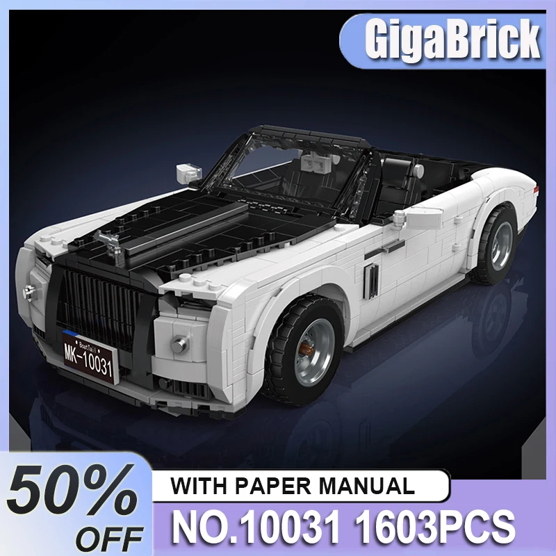 

Mould King 10031 Vintage Technical Car Building Block The MOC Oldtime Car Model Assembly Sport Car Brick Toys Kid Christmas Gift