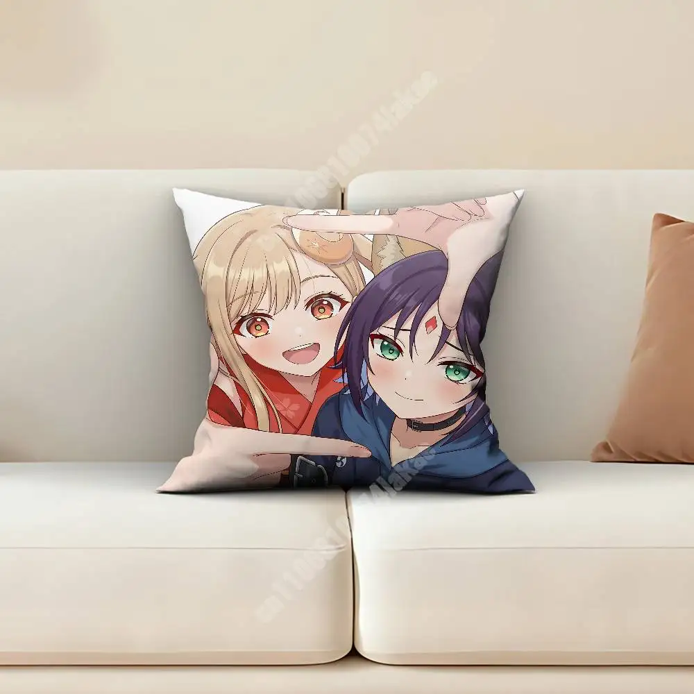 C-Cosmic P-Princess Kaguya Sakayori Iroha Sofa Couch Pillow Cover Cushion Case Cozy Bedroom Accent Studio Furnishing