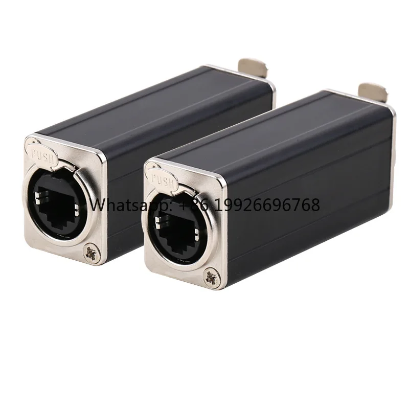 Rj45 Network Coupler Panel Mount 2 Port Ethernet Connector For Cable