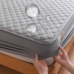 Dreamreal Waterproof Throw Mattress Cover Bed Fitted Sheet Elastic Mattress Protector Single/Double/King/Queen Size 140/160/200