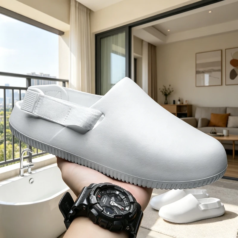 

Повседневные сандалии YUYIN из ЭВА, мужские нескользящие шлепанцы, удобные слипоны, уличные тапочки для взрослых