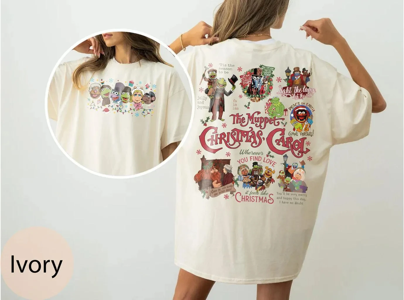 الرجعية 2-الجانب الدمى المتحركة عيد الميلاد كارول البلوز جونزو و ريزو ملكة جمال بيجي البخيل كيرميت فوزي الدب