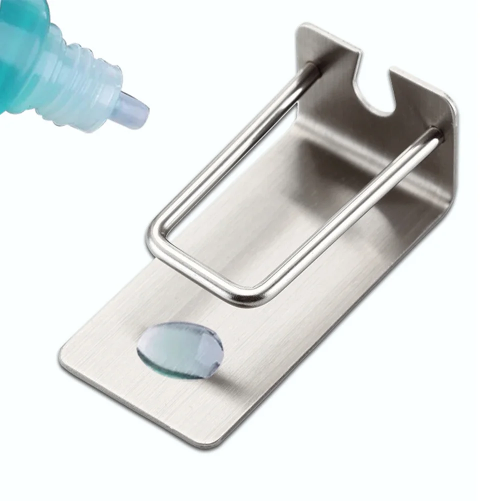 

2 шт. самоклеящийся держатель для зубных щеток из нержавеющей стали, настенный многофункциональный мини-стойка для ванной комнаты, чашка для пасты для зубных щеток