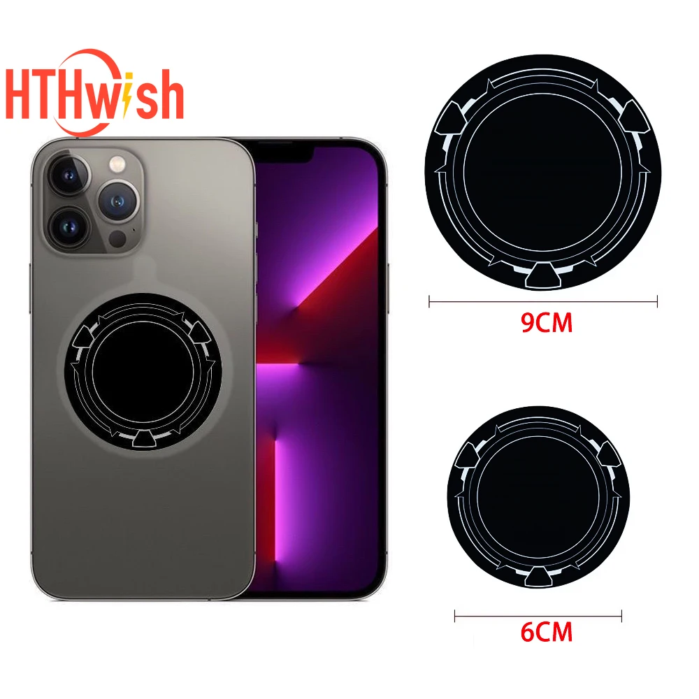 

6 см 9 см кольцо для телефона игровой радиатор металлическая пластина листовая наклейка для Magsafe для iPad планшетный ПК iPhone 12 14 15 Pro аксессуары для телефонов