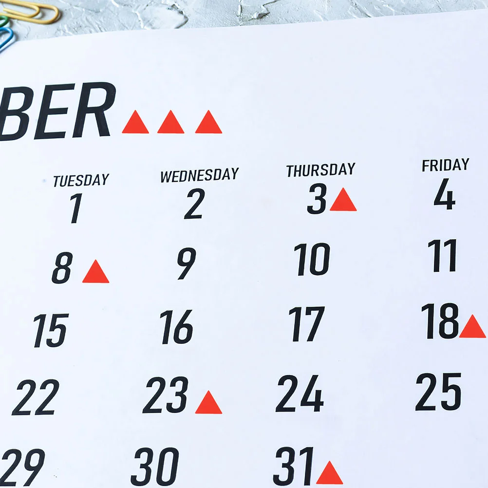 576 Pcs Nail Stickers Map Small Label Adhesive Classification Red Patch Marking