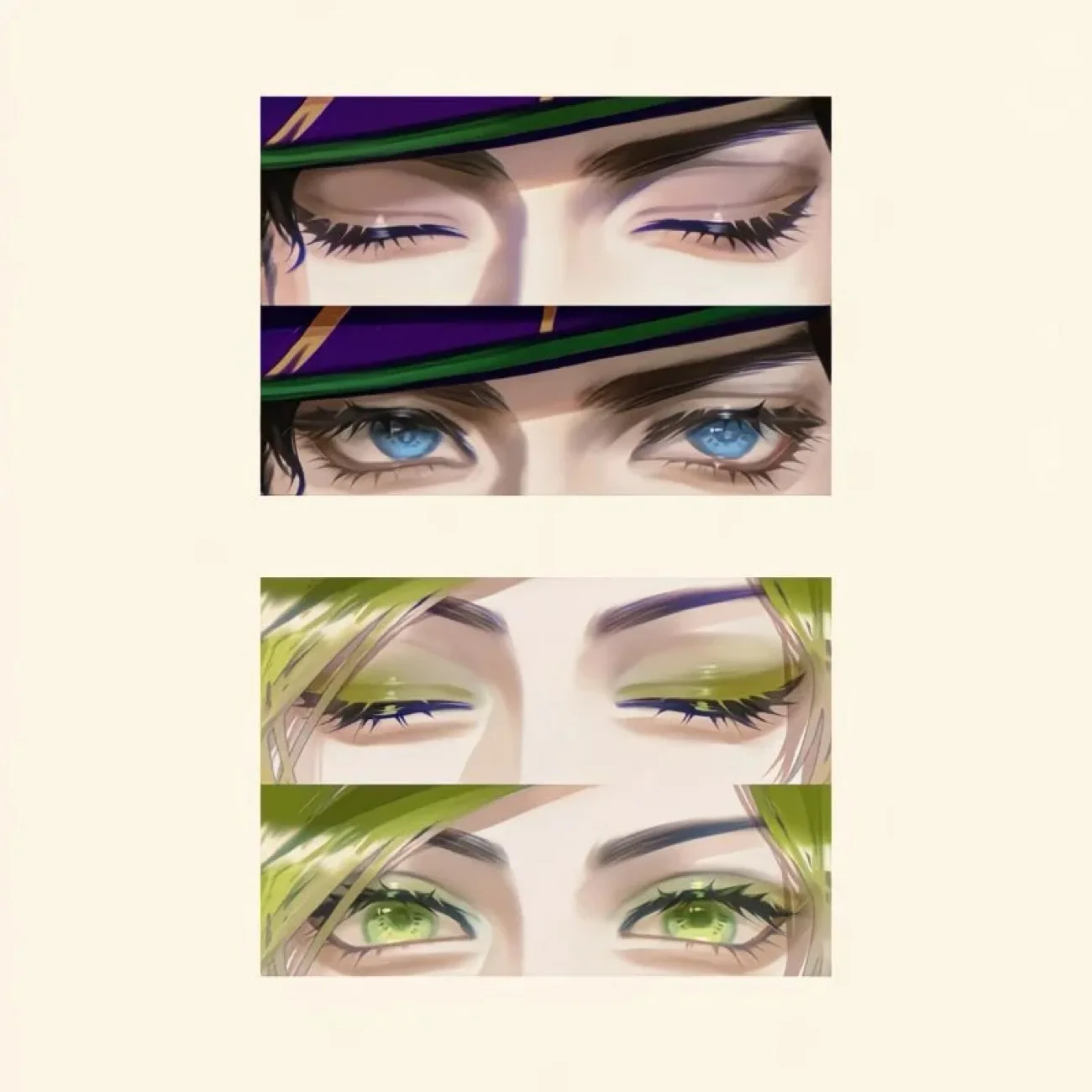 

JOJO's Bizarre Adventure Homemade Chengtaro Xulun Cosplay Grating Card Eye Strip Gift to Friends