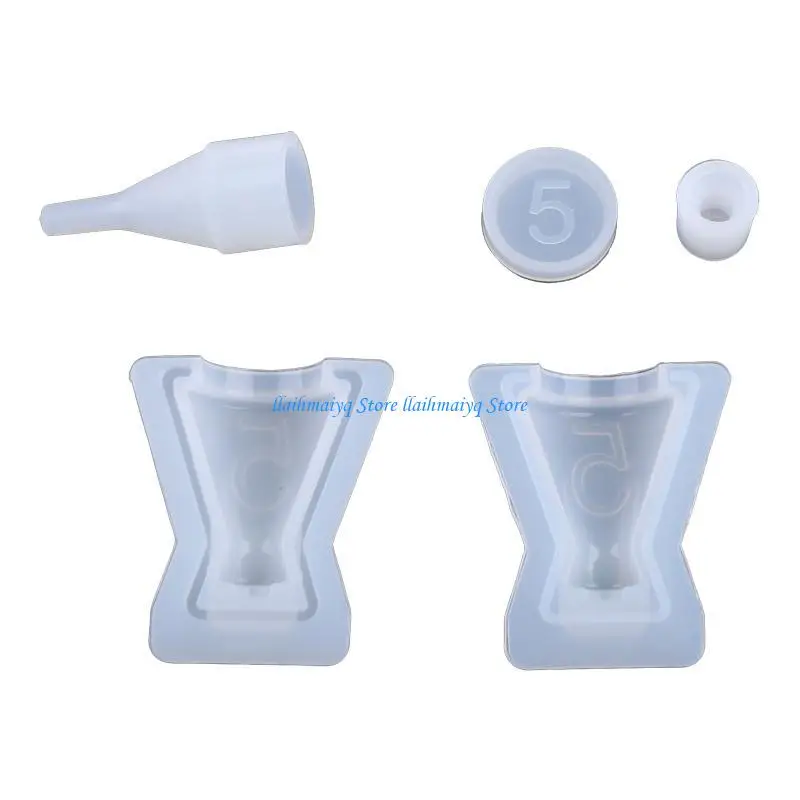 573B Bottle and Stopper Silicone Resin Molds Set Epoxy Resin Casting Molds