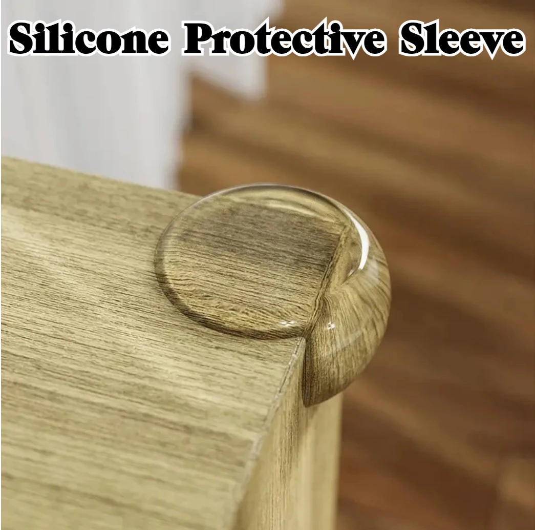 

12 pcs Child Baby Safety Silicone Protector Table Soft Transparent Children Anti Collision Table Corner Edge Protection Cover