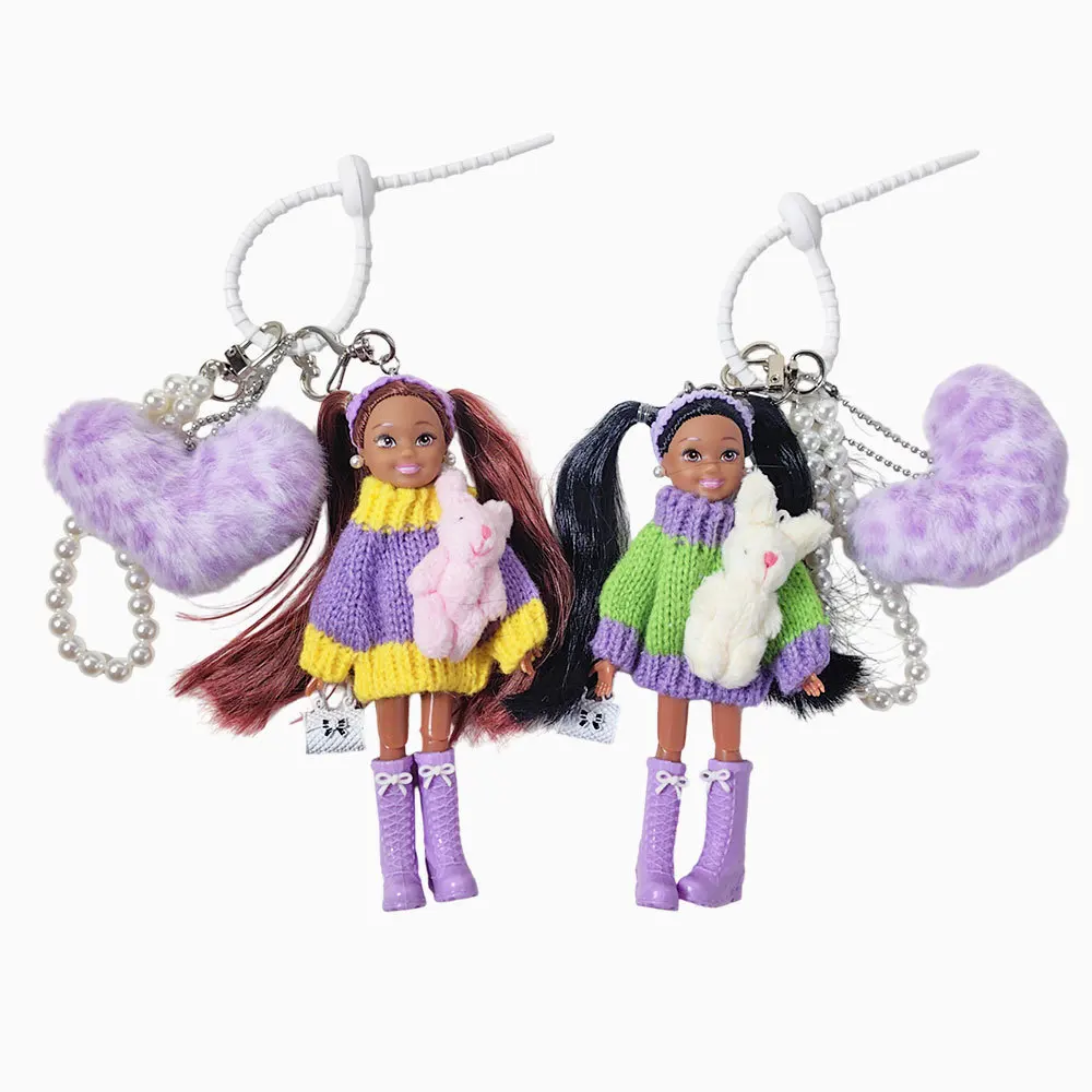 

Senior Sense Sweater Babi Princess Doll Keyring Korean Version Exquisite Cute Kelly Doll Bag Decor Pendant Keyring Birthday Gift