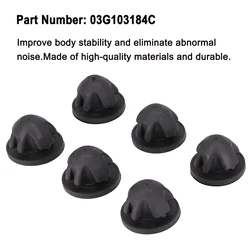 6pcs Car Engine Cover Grommet Rubber Trim Fits For A3 8P1 2.0 1968 Ccm For Fabia For Octavia For Superb Auto Parts 03G103184C