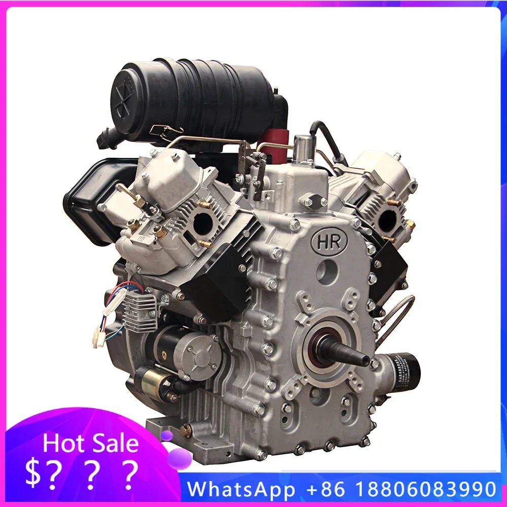 Hiearns Changzhou Hi-earns 2V98 / 2V92/ 2V95 air-cooled V-twin cylinder 22KW/30h·p machinery die·sel engine