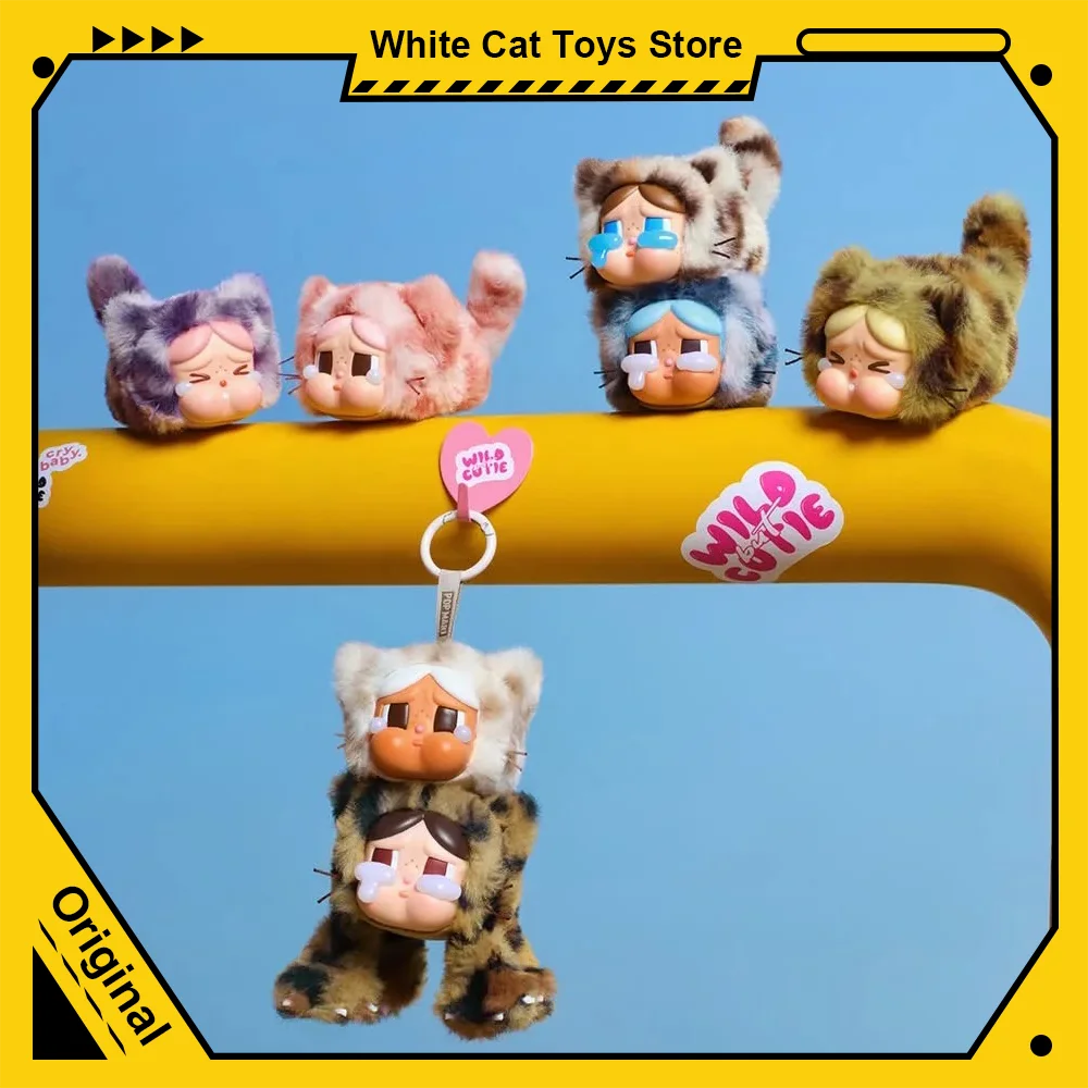 

Original Crybaby Blind Box Wild But Cutie Pendant Series Cool Cat Style Anime Figure Modle Decoration Desktop Friends Gifts
