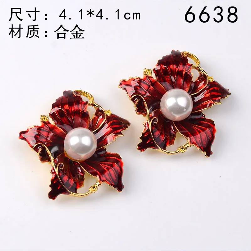 New handmade oil dripping cloisonne DIY antique headgear hairpin jewelry antique alloy accessories factory direct sales