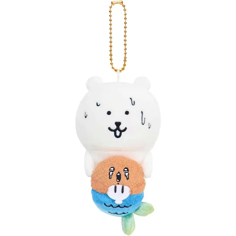 Anime lindo Chikawa oso malayo colgante de dibujos animados Kawaii Hachiware Usagis juguetes de peluche bolsa encanto accesorios llavero regalos para niños