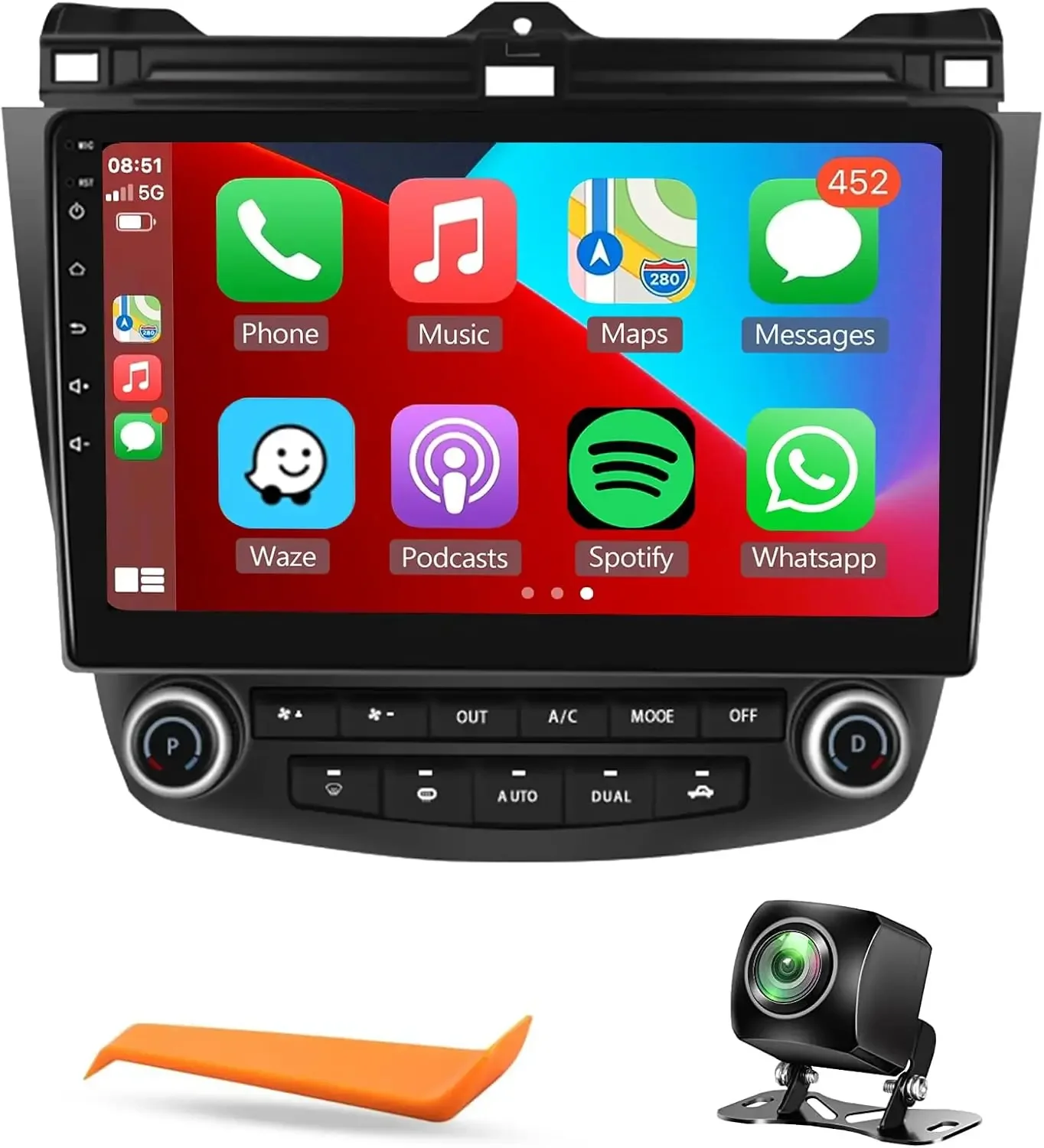 

4+64GB Android 13 Carplay Car Stereo Radio WIFI Compatible for Accord 2003 2004 2005 2006 2007