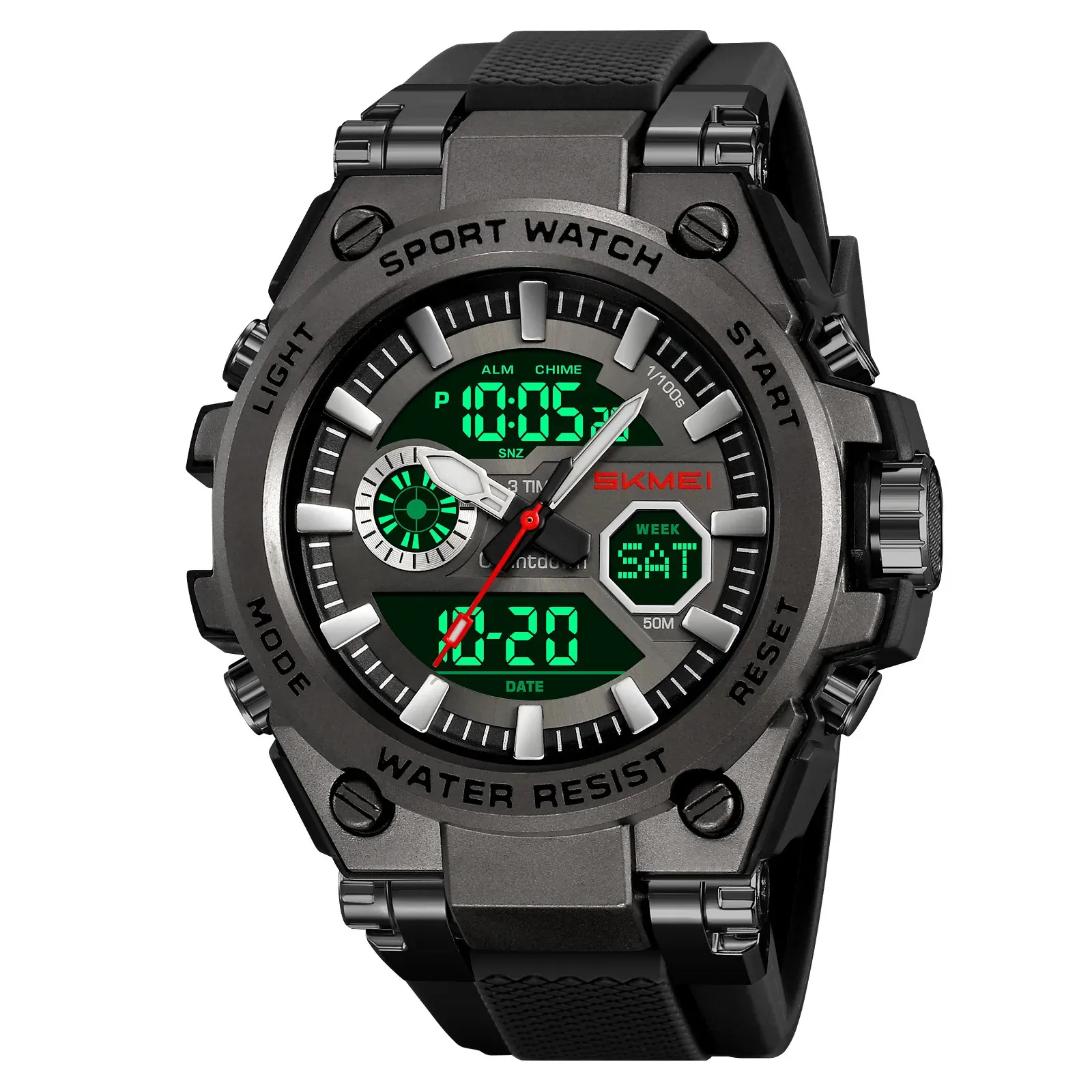 ساعات كوارتز رياضية مقاومة للماء تناظرية OutdoSKMEI 2417 رقمية عصرية #2