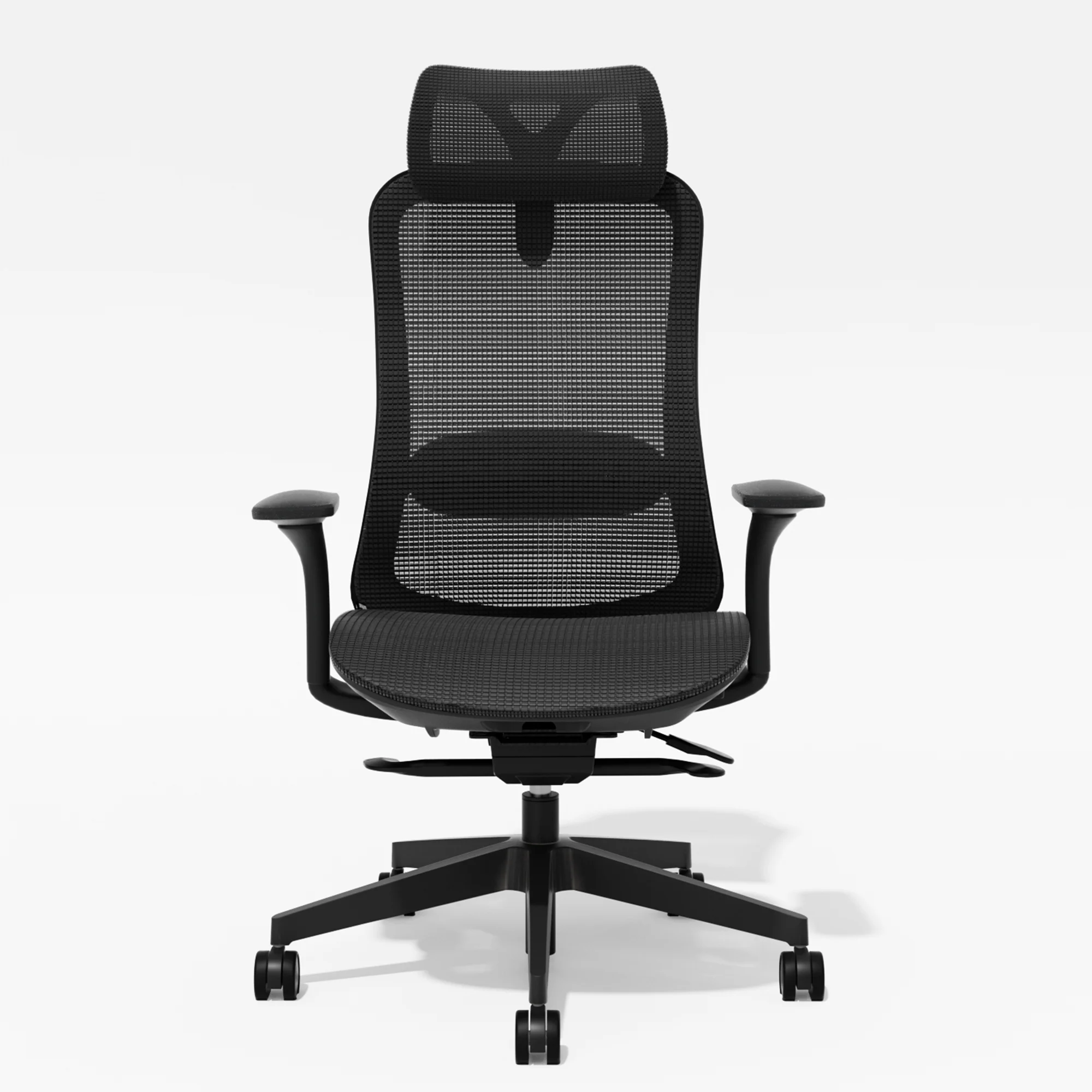 Chaise de bureau ergonomique WELAX S5 en maille avec dossier haut, support lombaire, hauteur et inclinaison réglables, confortable pour le bureau à domicile et les jeux