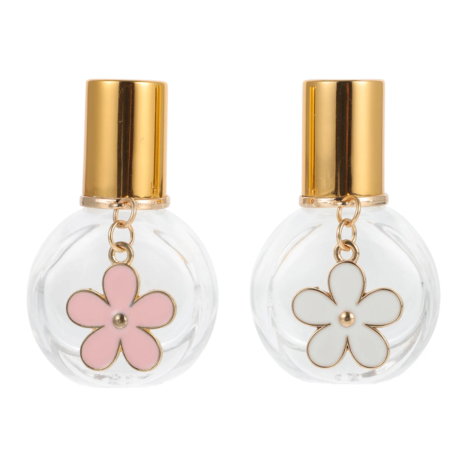 

Набор из 2-х флаконов-роллеров для парфюмерии, стеклянные диффузоры для эфирных масел, герметичные прозрачные контейнеры для дома и автомобиля, элегантный дизайн