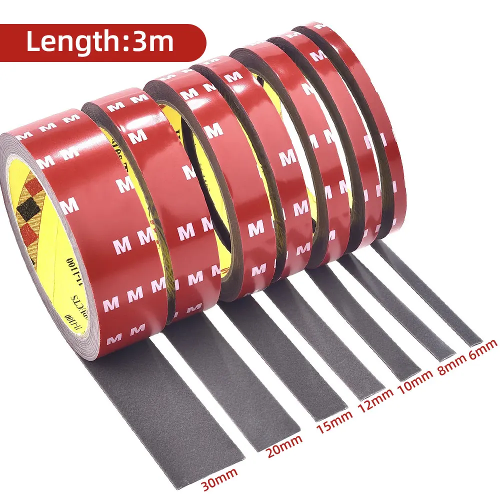 【セール中】300 センチメートル長の超強力両面テープ接着剤 0.4 ミリメートル厚さの車家庭産業用特別な強力な両面テープ